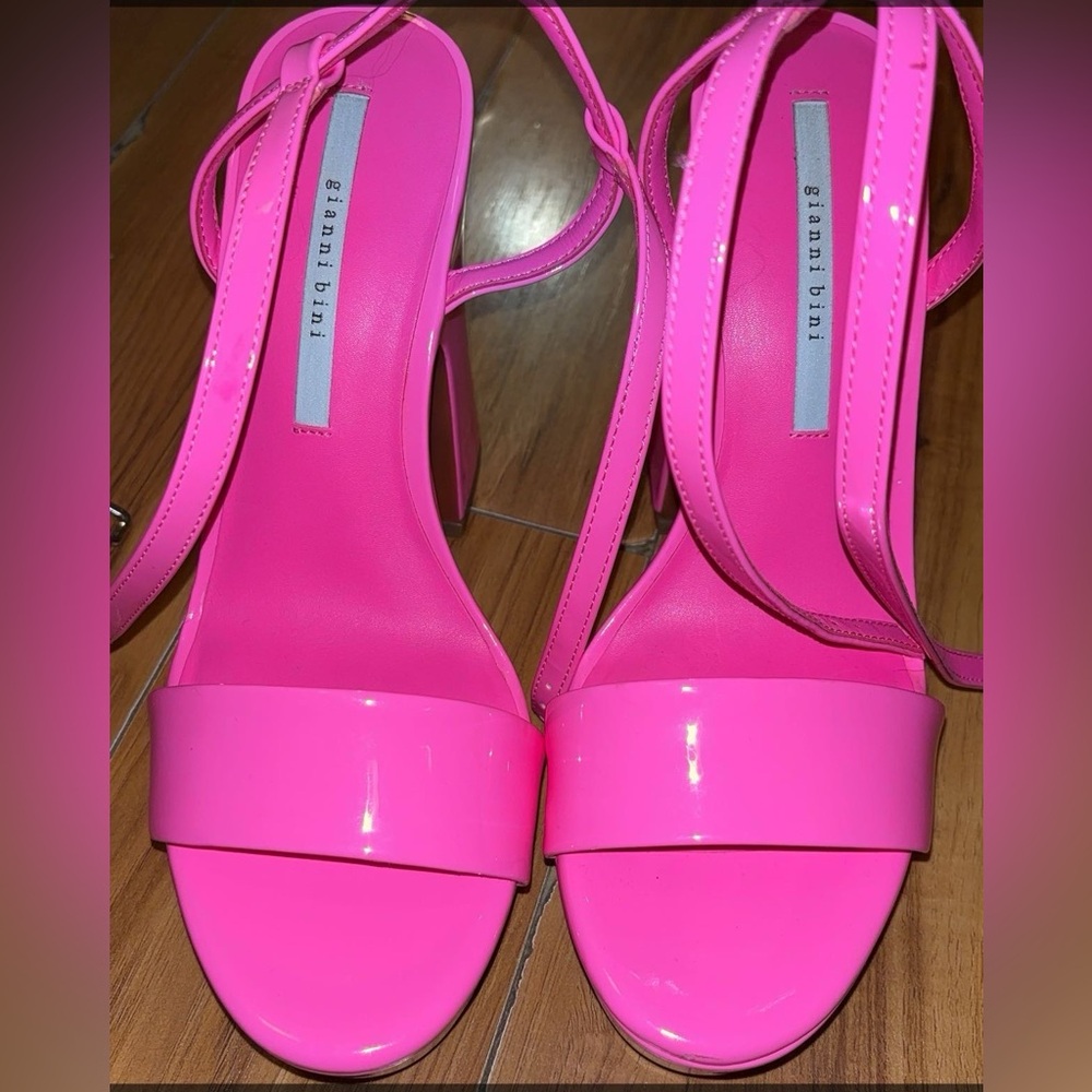 Gianni Bini Hot Pink Strappy Heels